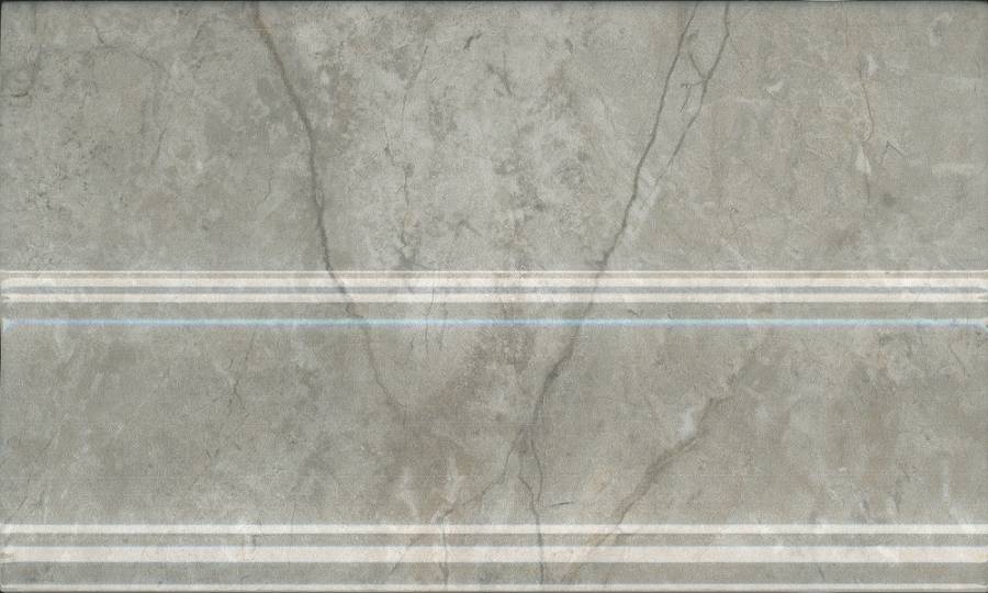 Плинтус Кантата серый светлый глянцевый 25x15x1,5