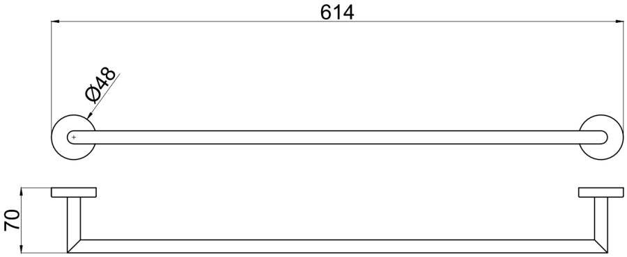 Держатель для полотенец Allen Brau Priority 6.31011-00 хром