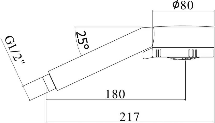 Ручной душ Paffoni Majorca ZDOC070BO белый матовый