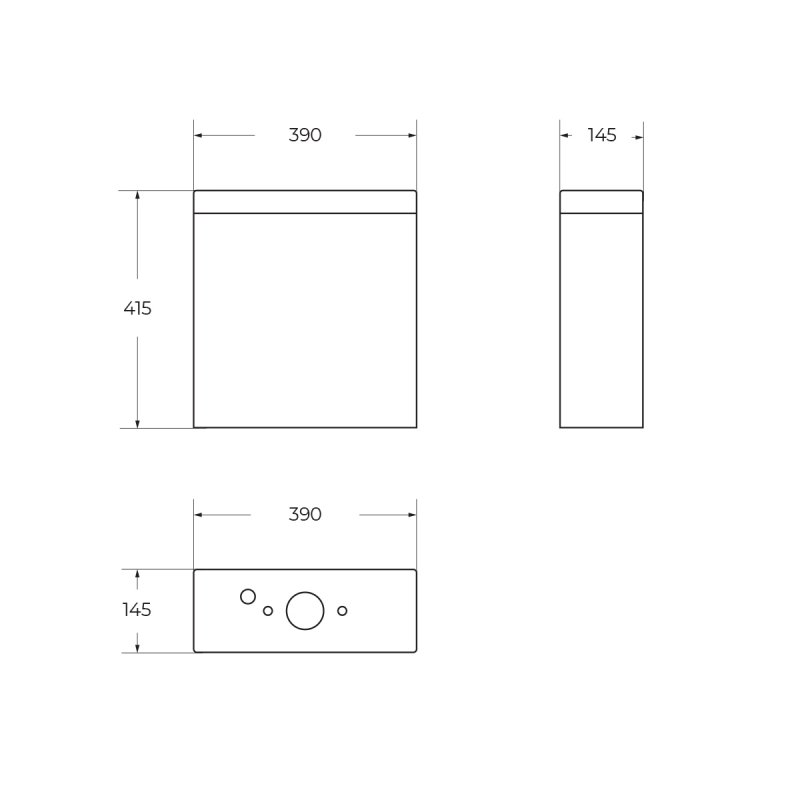 Бачок BelBagno SFERA-R BB2141T