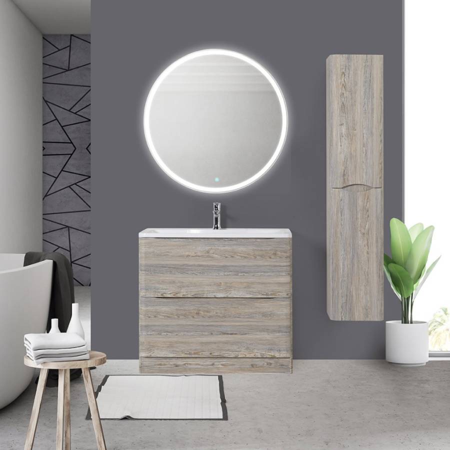 Тумба с раковиной напольная BelBagno ACQUA 100 Bianco Lucido, раковина белая