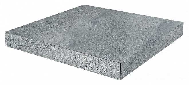 Ступень угловая клееная Про Матрикс серый темный 33x33x0,9