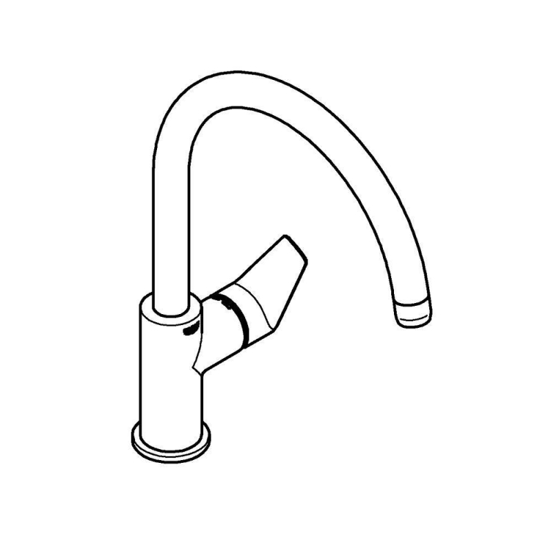 Смеситель Grohe BauEdge 31367001 для кухонной мойки, хром