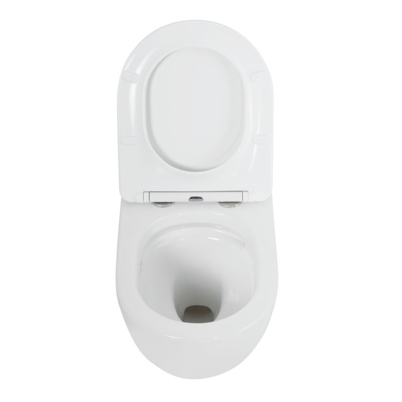 Комплект 4 в 1 Унитаз подвесной Cezares STYLUS-TOR CZR-6601-TH-TOR с сид-ем CZR-2316-SC + Система инст. для унит-в BB002-80 с кн.смыва BB005-PR-CHROME