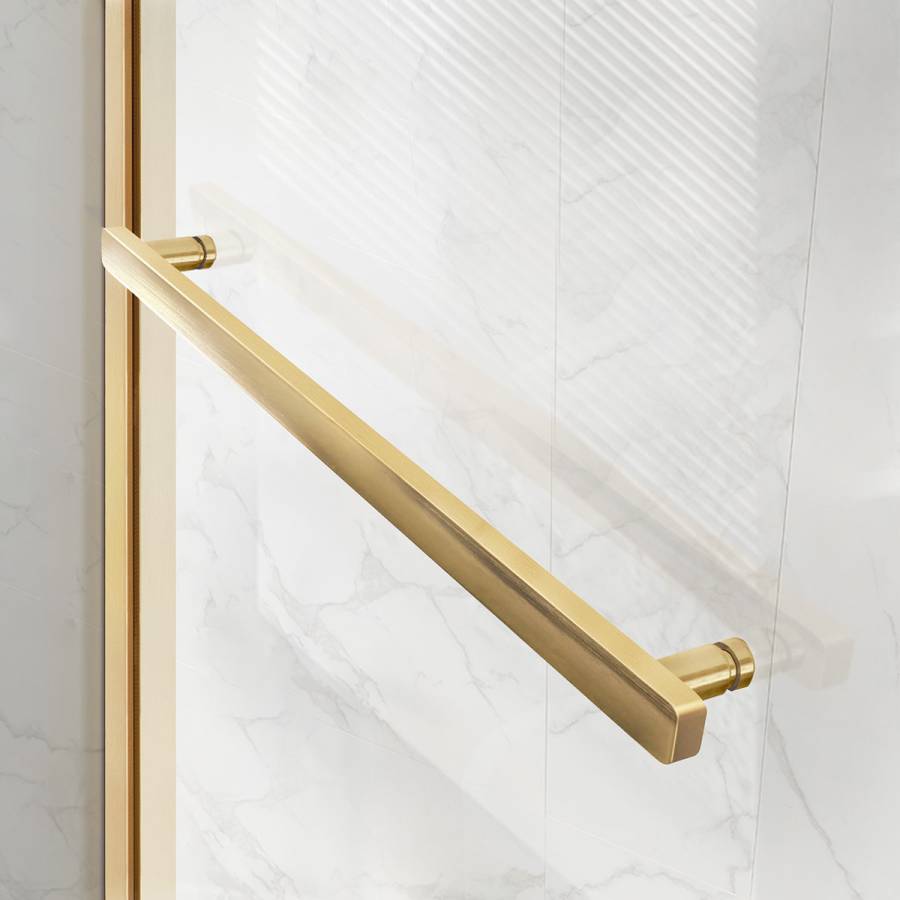 Душевой уголок Slim Soft VSR-1SS1015CLG, 1500*1000, брашированное золото, стекло прозрачное