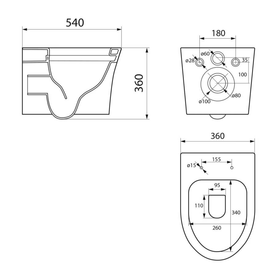 Сет: OLI 120 ECO Sanitarblock pneumatic+Панель KARISMA, хр. мат.+Унитаз Point Вега, сер PN41711GM