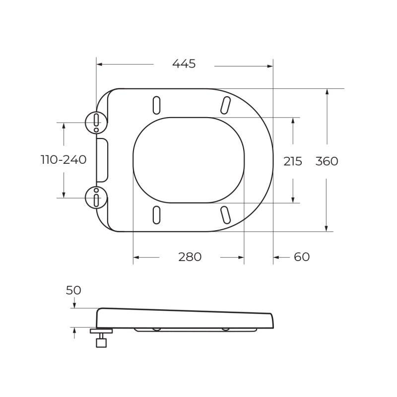 Чаша подвесного унитаза BelBagno MARINO BB105CHR