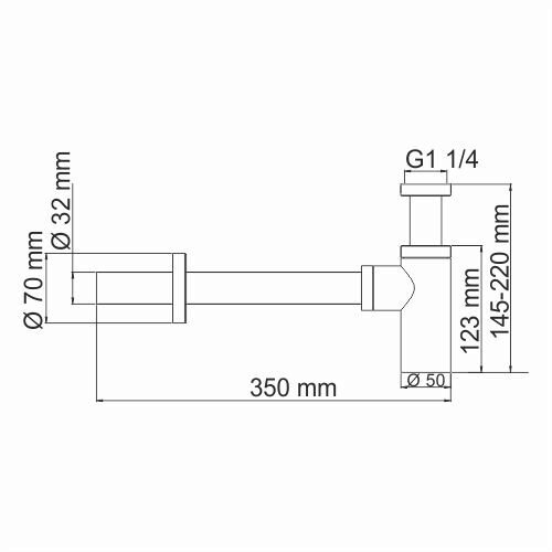 A150 Сифон для раковины Wasserkraft