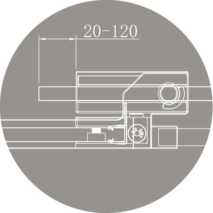 SLIDER-R-2-80/90-C-Cr Душевой уголок