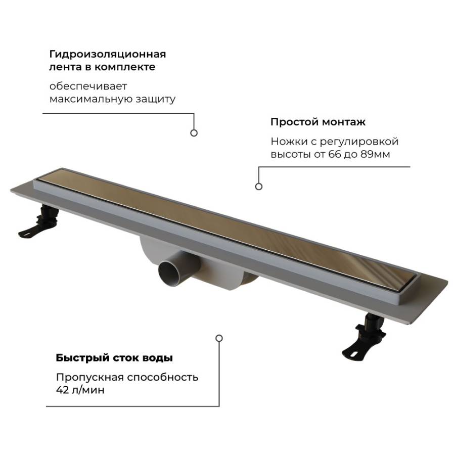 Душевой лоток Drain Leo-11, RGW 60211160-01