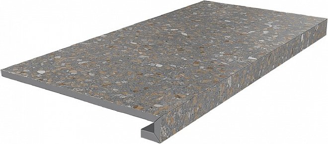 Ступень SG632220R\GCF клееная Терраццо коричневый  33x60x0,9