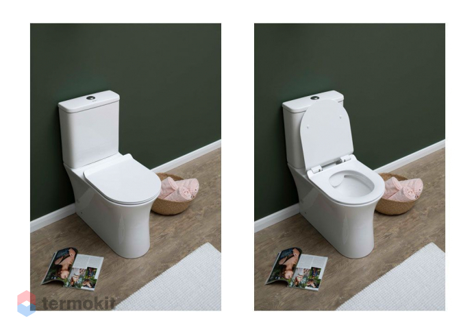 Чаша напольного унитаза Aquanet Rimless Roll-C CL-12249B