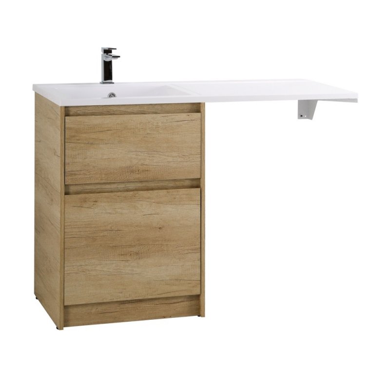 Тумба с раковиной напольная BelBagno KRAFT-LVD-58/120-L Pino Pasadena, раковина белая