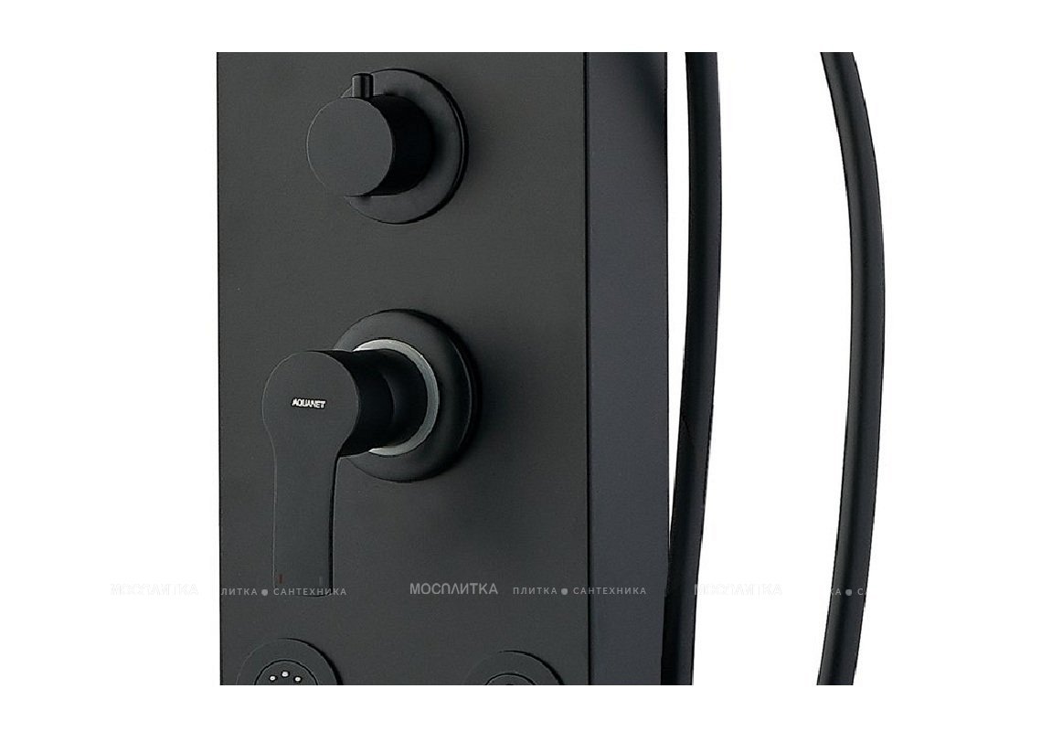Душевая панель Galaxy Black с гидромассажем и изливом