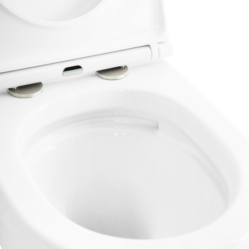 STYLUS-TOR Чаша подвесного унитаза безободкового с системой смыва "Торнадо",  CZR-6601-TH-TOR