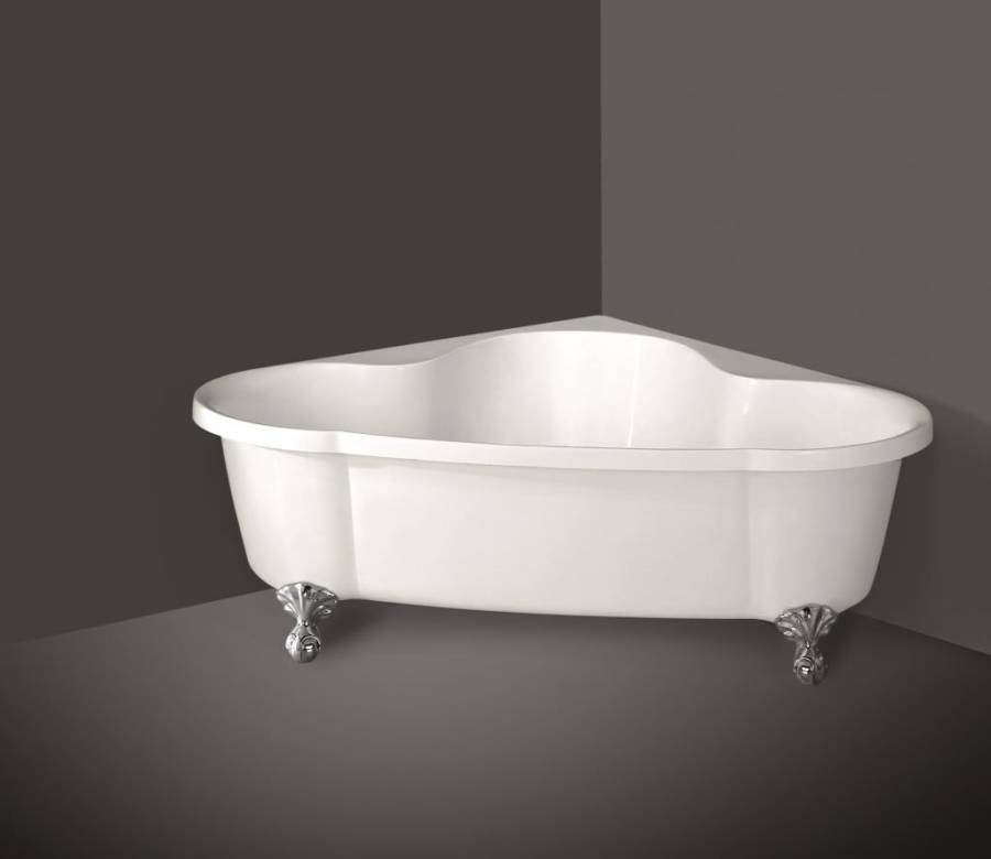 Ванна акриловая угловая BelBagno BB07 BB-LEG07-CRM