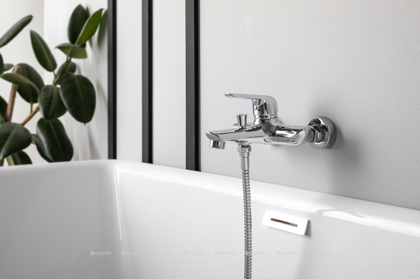 Смеситель для ванны с душем Aquanet Pragmatic AF430-20С