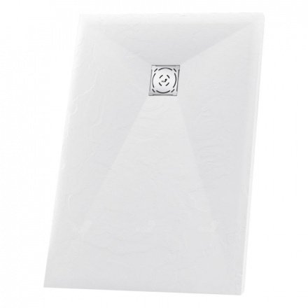 Душевой поддон RGW ST-0109W, 90 x 100 см, прямоугольный, из искусственного камня, белый, 16152910-01