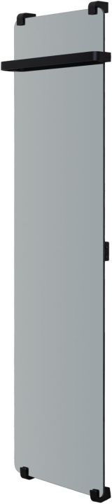 Полотенцесушитель электрический Allen Brau Infinity 160x44 с рейлингом и креплением, черный браш
