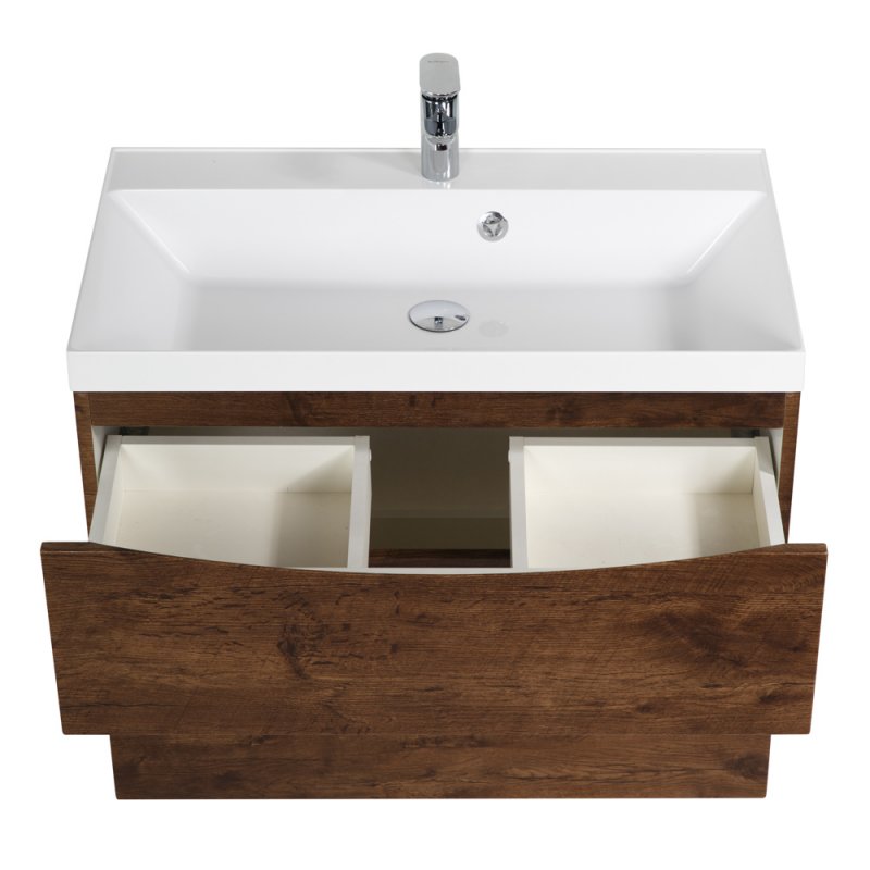 Тумба с раковиной подвесная BelBagno MARINO-H60 80 Bianco Lucido, раковина белая