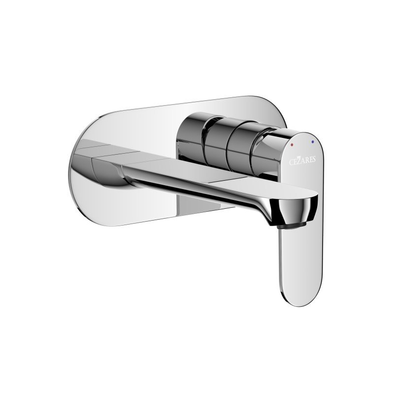 STYLUS-BLI1-IN-W0 Смеситель для раковины встраиваемый с внутренней частью, без донного клапана, сатин