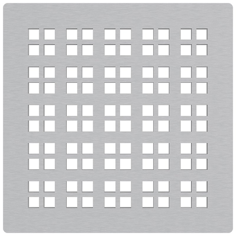 Решетка для cливных трапов из нержавеющей стали 102×102 мм, нержавеющая сталь