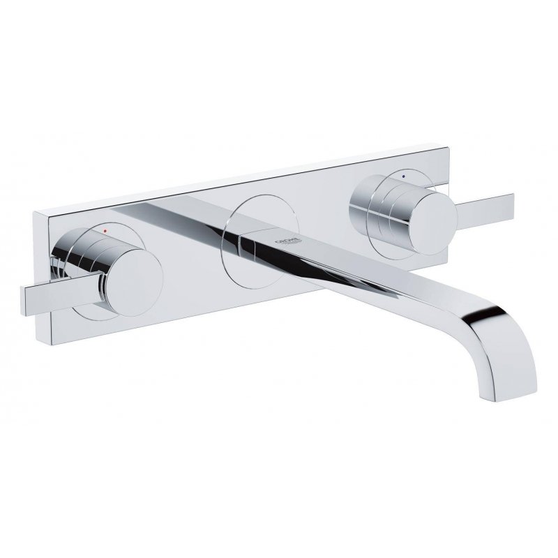 Внешняя часть смесителя для раковины GROHE Allure (3 отверстия) вынос 220 мм, хром (20193000)
