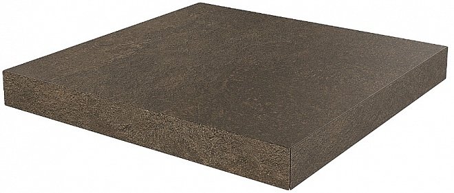 Ступень угловая клееная Про Стоун коричневый  33x33x0,9