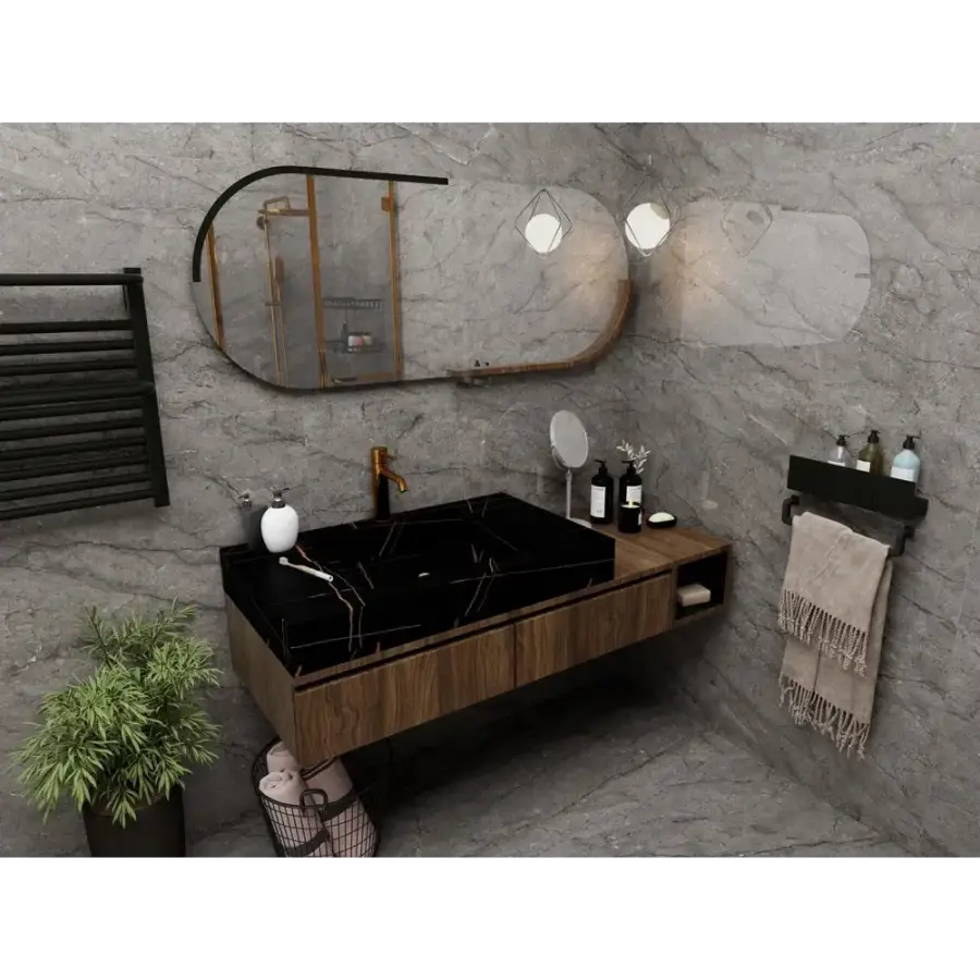 Duna/Colortile - Awetic - Керамогранит - Nero Glossy - 120х60 см 