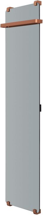 Полотенцесушитель электрический Allen Brau Infinity 180x44 с рейлингом и креплением, медь браш