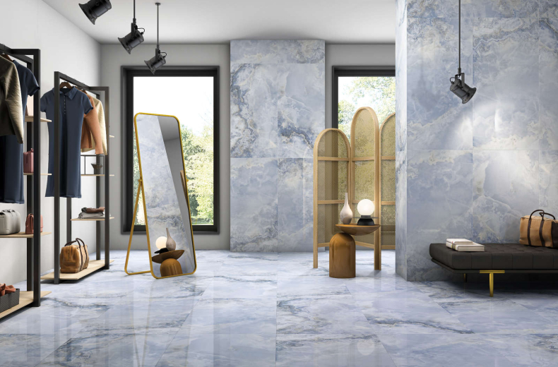 Duna/Colortile - Onyx Sea Blue - Керамогранит - Blue Satin (New) - 120х60 см
