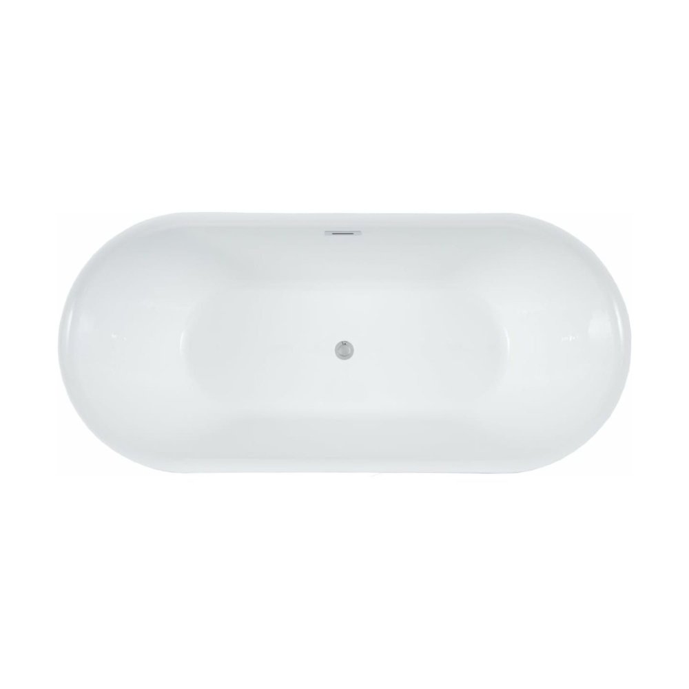 Акриловая ванна Aquanet Delight 170x78 черный матовый