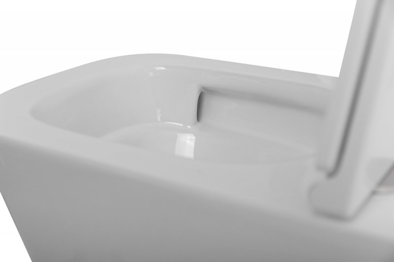 ARDENTE-TOR Унитаз подвесной безободковый  со смывом "Торнадо", с сиденьем дюропласт soft close, BB520CH-TOR/SC