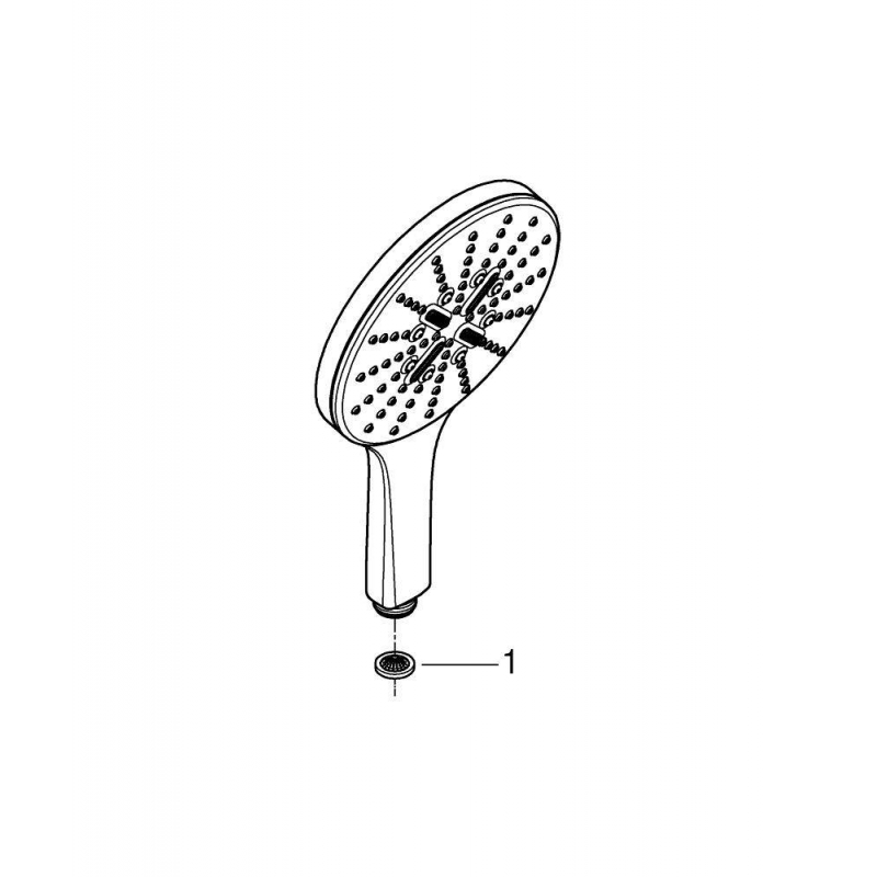 Душевая лейка Grohe Rainshower SmartActive 26590000, хром