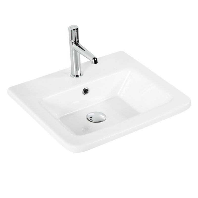 Тумба с раковиной подвесная  BelBagno ALBANO-CER 50 Rovere Nature Grigio, раковина белая