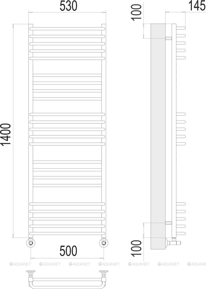 Полотенцесушитель Terminus Соренто П23 500х1400