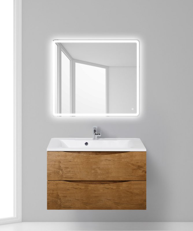 Тумба с раковиной подвесная BelBagno MARINO 90 Bianco Lucido, раковина белая