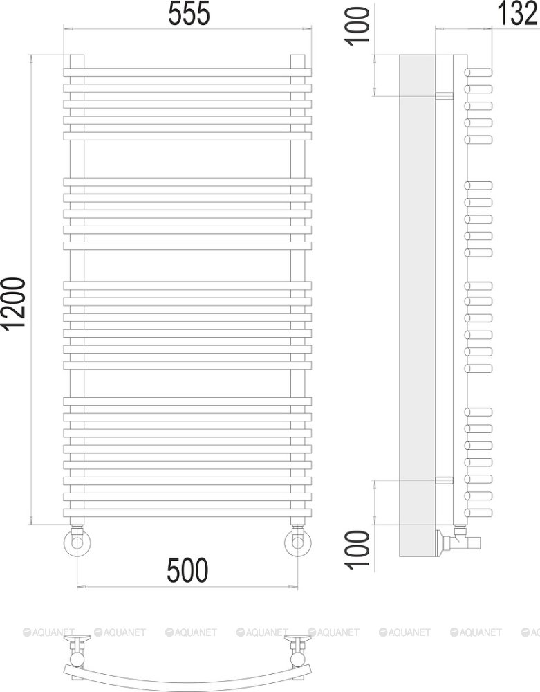 Полотенцесушитель Terminus Марио П24 500х1200
