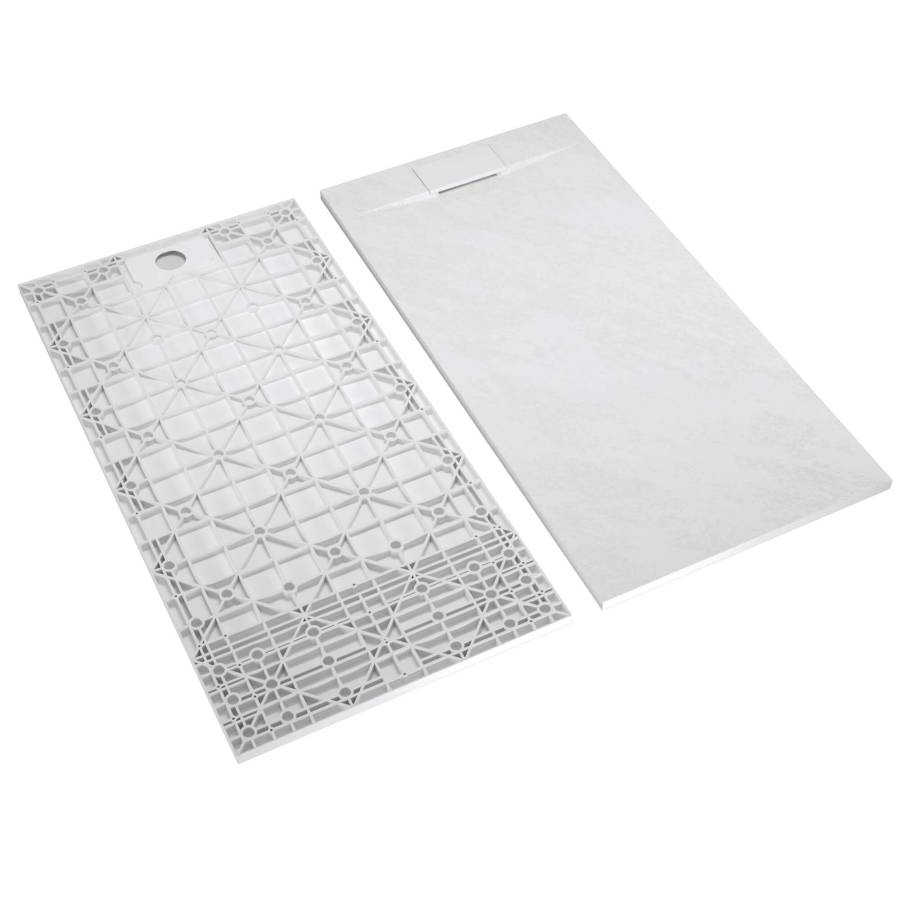 Душевой поддон  80*120*26 RGW TUS-128W Белый/Прямоуг Ø 90 мм 
