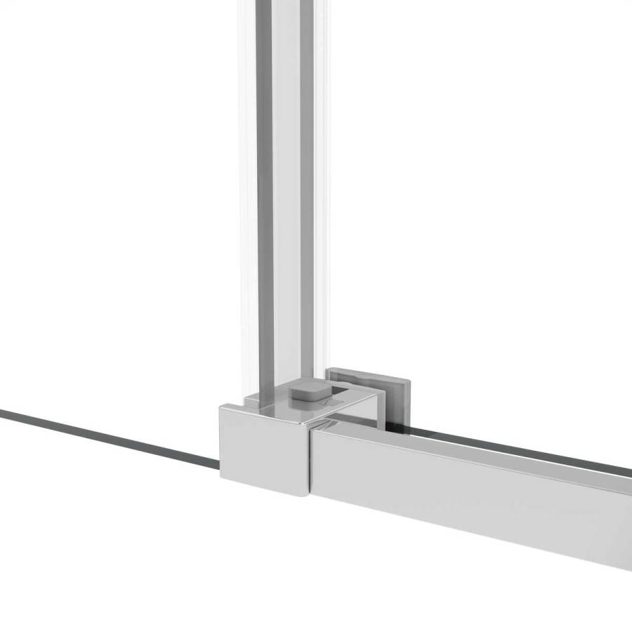 Душевая дверь Slim Soft VDS-1SS120CLBN, 1200, брашированный никель, стекло прозрачное