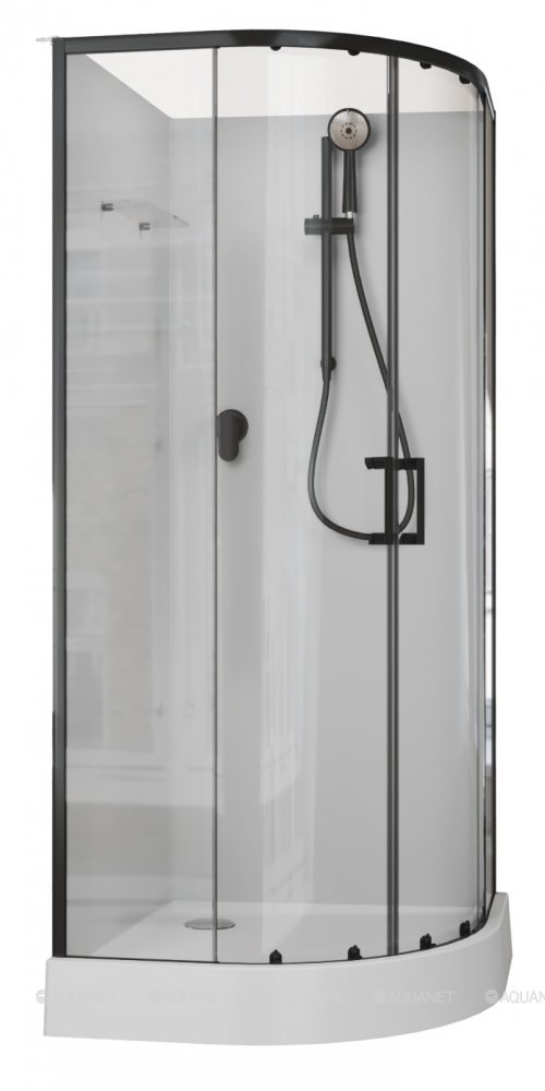 Душевая кабина Aquanet Passion EVO R Black 80x80