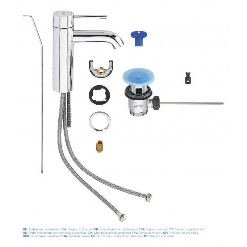 Смеситель для раковины Grohe Essence New 23589001 хром