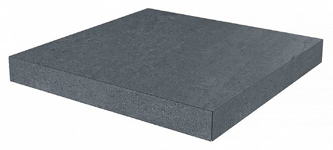 Ступень угловая клееная Про Матрикс антрацит 33x33x0,9