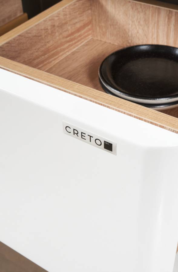 Тумба под раковину Creto Stella 80 см белый глянец, 16-CRE50/80