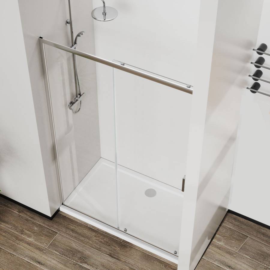 Душевая дверь City VDS-5CT150CL, 1500, хром, стекло прозрачное