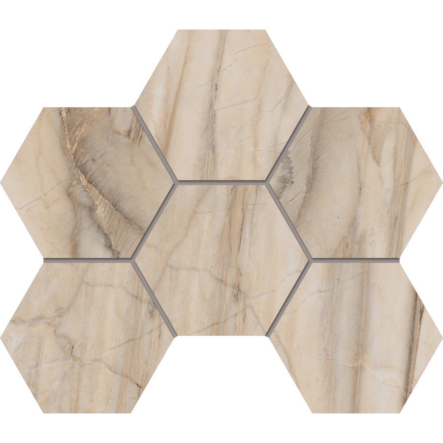 Мозаика BR01 Hexagon 25x28,5 непол.