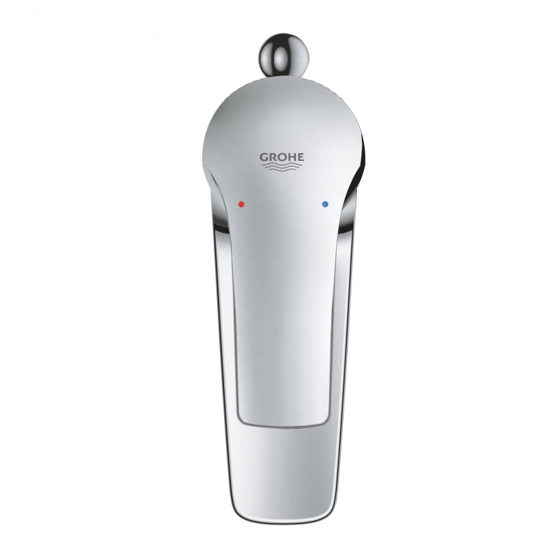 Смеситель для раковины GROHE BauCurve однорычажный DN 15, с донным клапаном, хром (32805000)