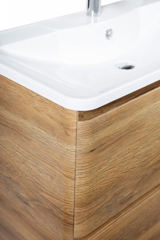 Тумба с раковиной напольная BelBagno ALBANO 90 Rovere Rustico, раковина белая