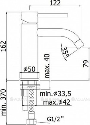 Смеситель для раковины Paffoni Light LIG071NO