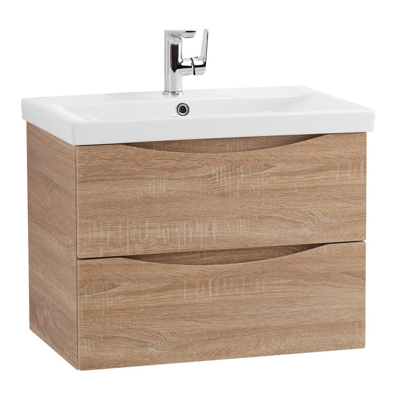Тумба с раковиной подвесная BelBagno MARINO-CER 60 Bianco Opaco, раковина белая